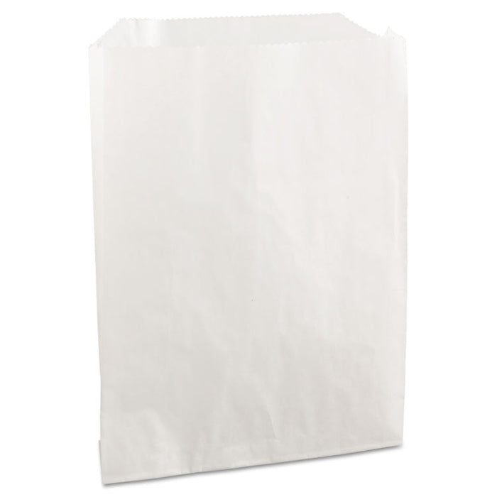 Grease-Resistant Single-Serve Bags, 6" x 7.25", White, 2,000/Carton