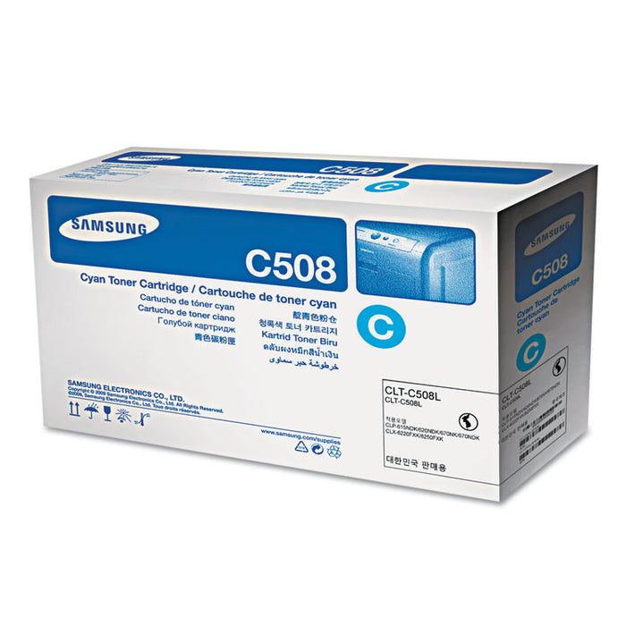 SU058A (CLT-C508L) High-Yield Toner, 4,000 Page-Yield, Cyan
