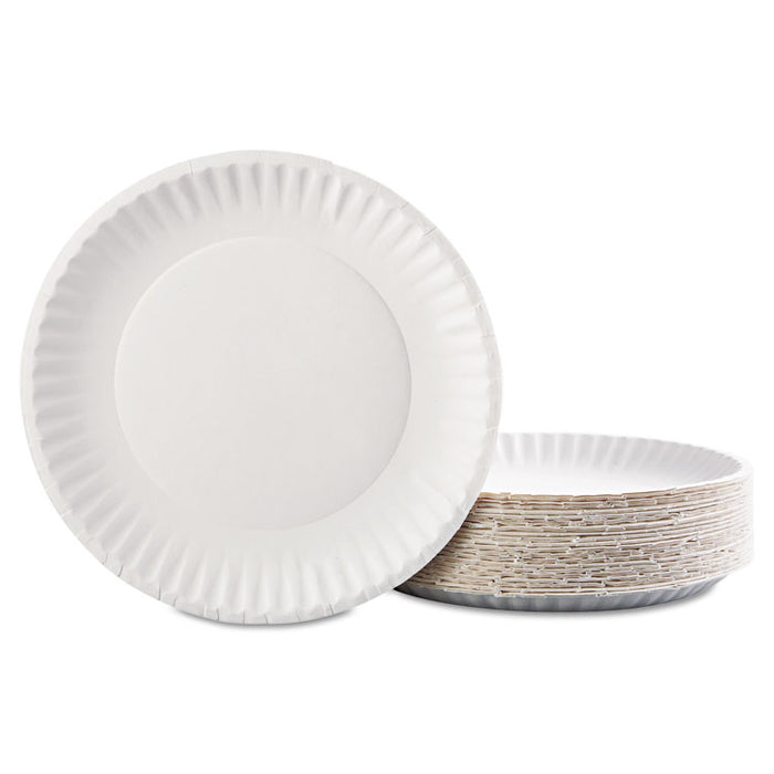 Paper Plates, 9" dia, White, 100/Pack