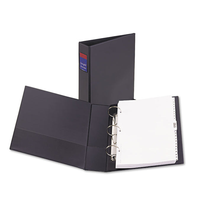 Legal Durable Non-View Binder with Round Rings, 3 Rings, 2" Capacity, 14 x 8.5, Black