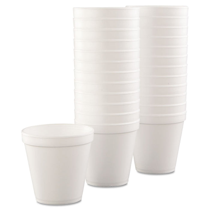 Foam Containers, 16 oz, White, 25/Bag, 20 Bags/Carton