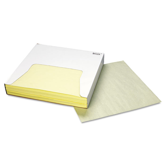 Grease-Resistant Paper Wraps and Liners, 12 x 12, Yellow, 1000/Box, 5 Boxes/Carton