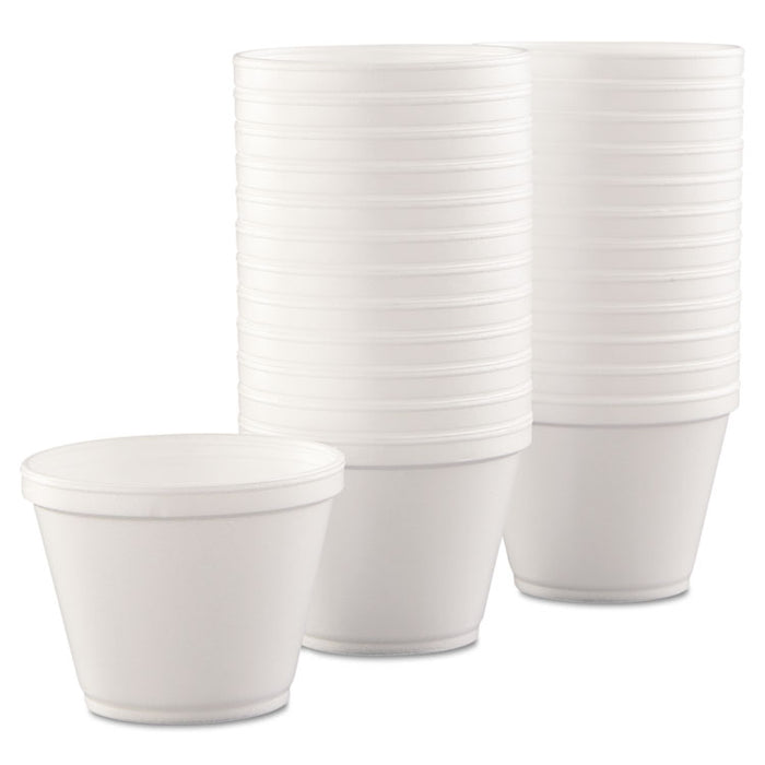 Food Containers, Foam,12oz, White, 25/Bag, 20 Bags/Carton