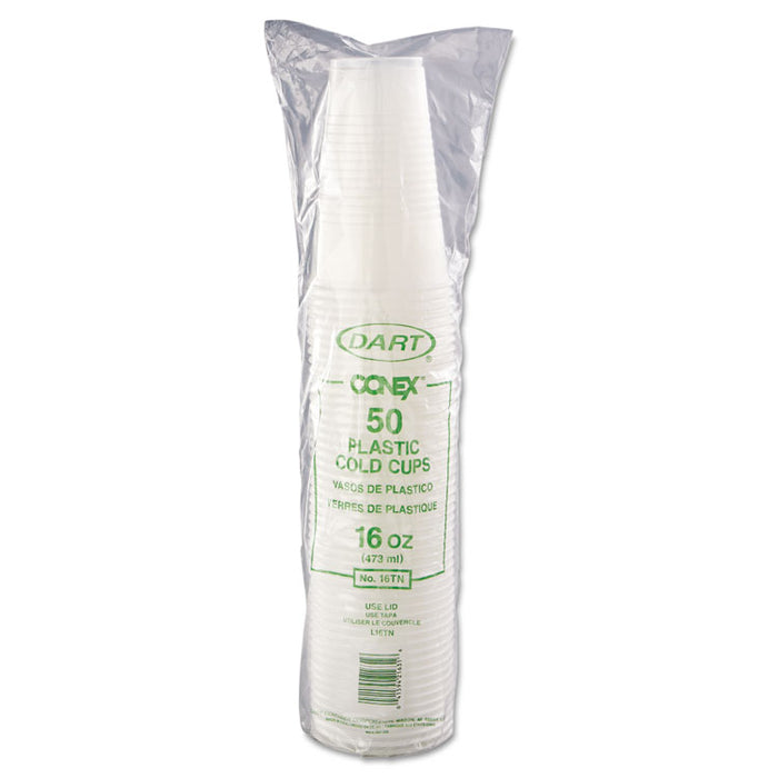Conex Galaxy Polystyrene Plastic Cold Cups, 16oz, 50 Sleeve, 20 Bags/Carton