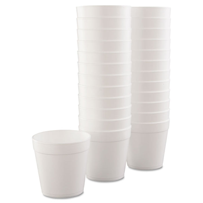 Foam Containers, 32 oz, White, 25/Bag, 20 Bags/Carton
