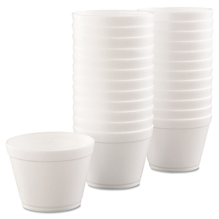Foam Containers,16 oz, White, 25/Bag, 20 Bags/Carton