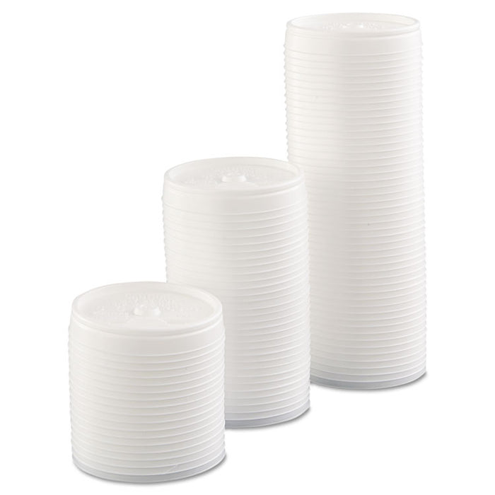 Sip Thru Lids, Fits 6-10oz Cups, White, 1000/Carton
