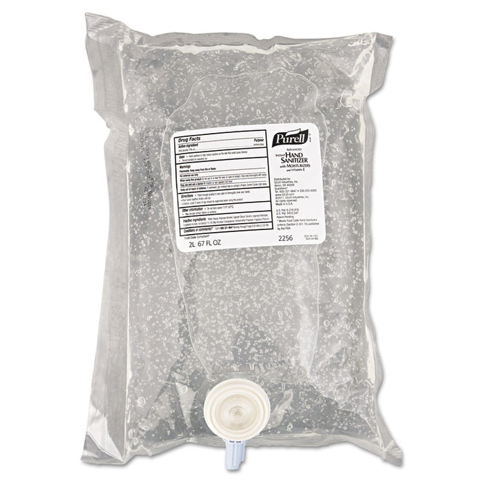 Advanced Hand Sanitizer Refreshing Gel, Clean Scent, 2000 ml Refill, 4/Carton