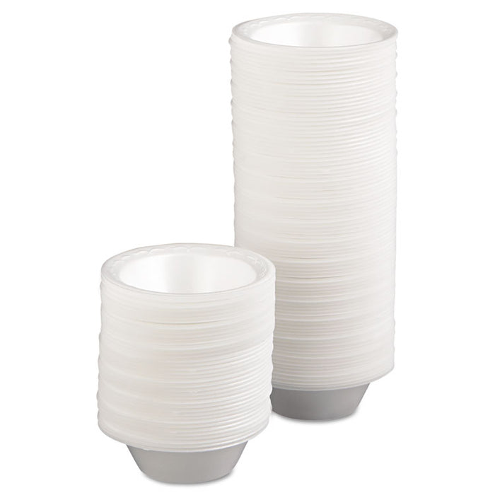Foam Dinnerware, Bowl, 5oz, White, 125/Pack, 8 Packs/Carton
