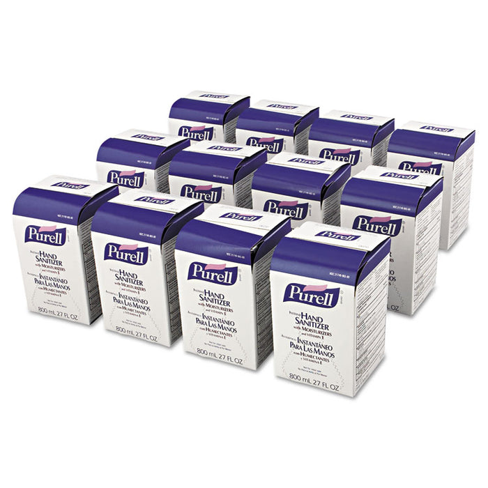 Advanced Hand Sanitizer Gel Refill, Bag-in-Box, 800 ml, 12/Carton