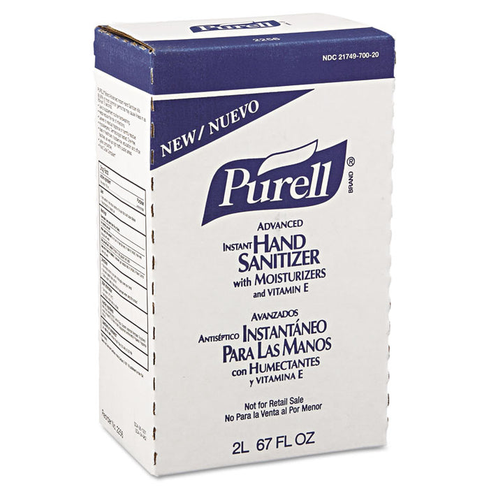 Advanced Hand Sanitizer Refreshing Gel, Clean Scent, 2000 ml Refill, 4/Carton