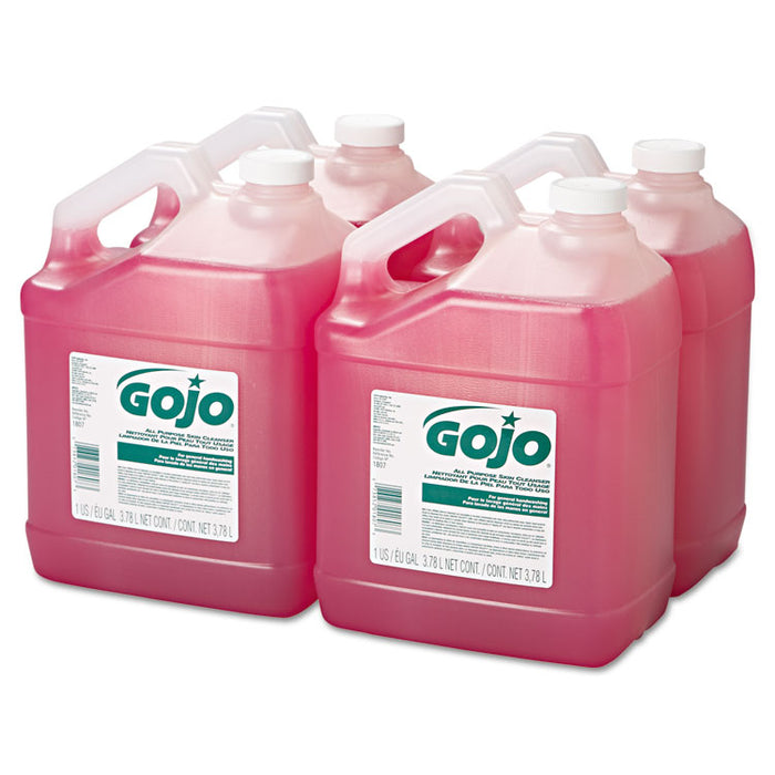 Bulk Pour All-Purpose Pink Lotion Soap, Floral, 1gal Bottle, 4/Carton