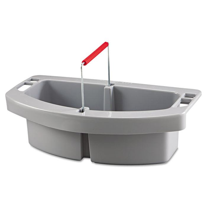 Maid Caddy, Two Compartments, 16 x 9 x 5, Gray