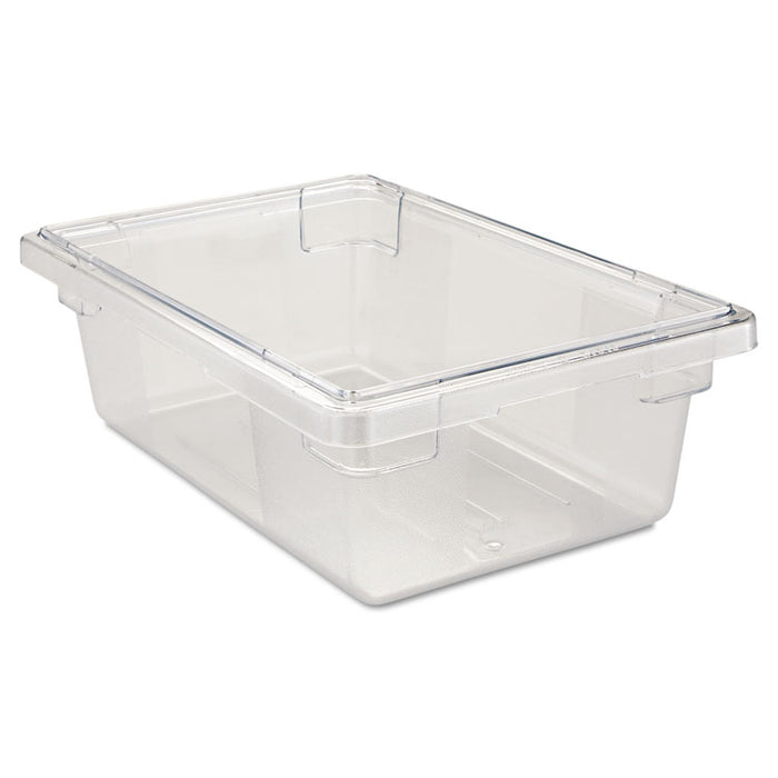 Food/Tote Boxes, 3.5 gal, 18 x 12 x 6, Clear, Plastic