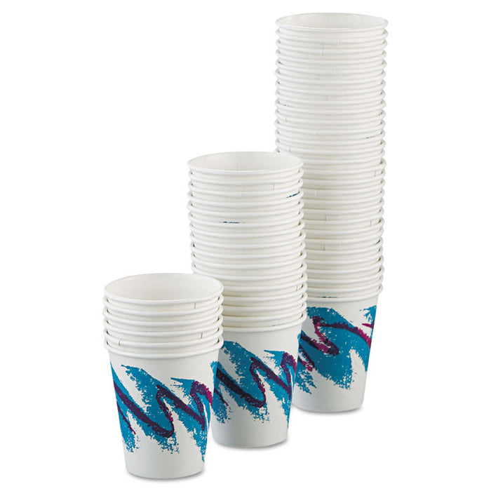 Jazz Paper Hot Cups, 6oz, Polycoated, 50/Bag, 20 Bags/Carton