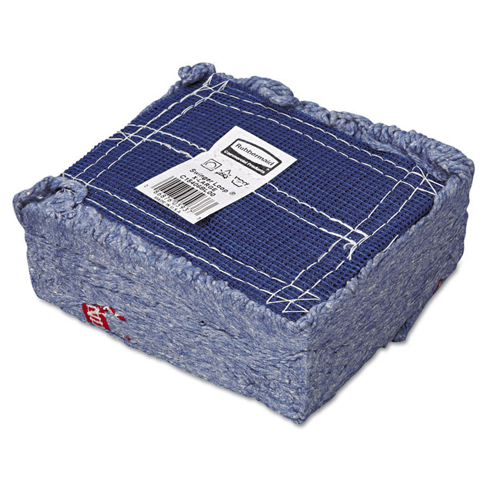 Swinger Loop Wet Mop Head, X-Large, Cotton/Synthetic, Blue, 6/Carton