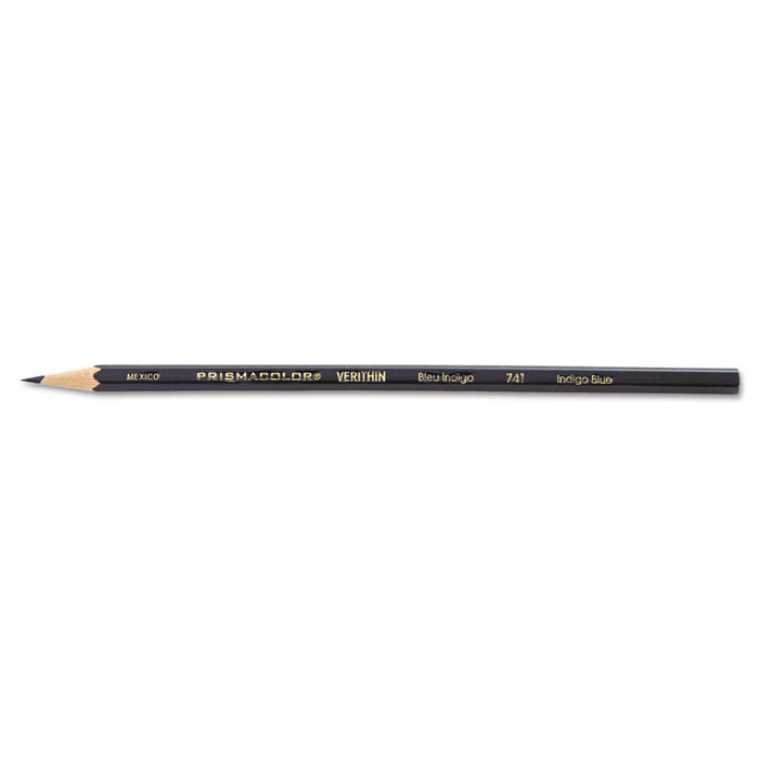 Premier Verithin Pencil, Indigo Blue Lead, Indigo Blue Barrel, Dozen