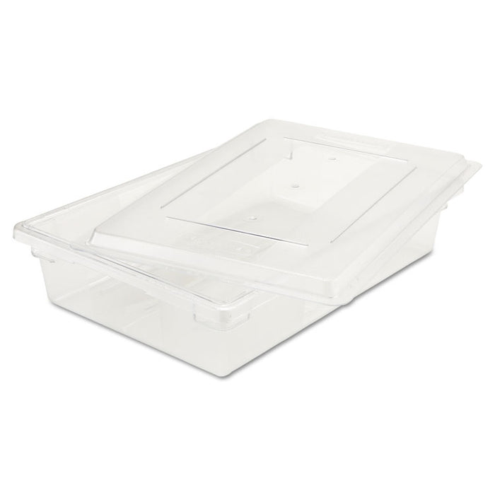Food/Tote Boxes, 8 1/2gal, 26w x 18d x 6h, Clear