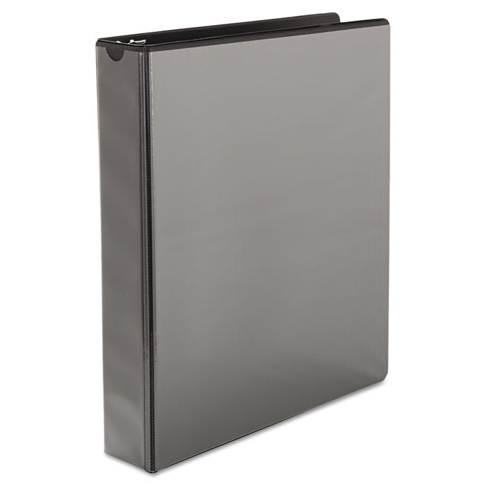 Speedy Spine Heavy-Duty Time Saving Round Ring View Binder, 3 Rings, 1.5" Capacity, 11 x 8.5, Black