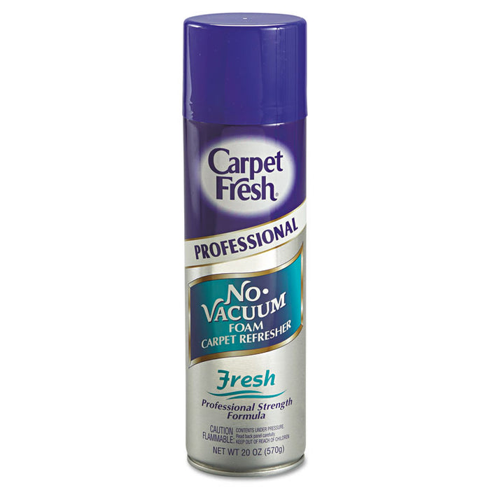 Carpet Fresh Professional Room and Carpet Freshener, Fresh, 20 oz Aerosol Can, 12/Carton