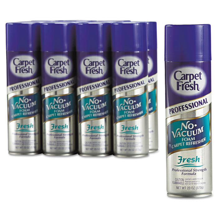 Carpet Fresh Professional Room and Carpet Freshener, Fresh, 20 oz Aerosol Can, 12/Carton