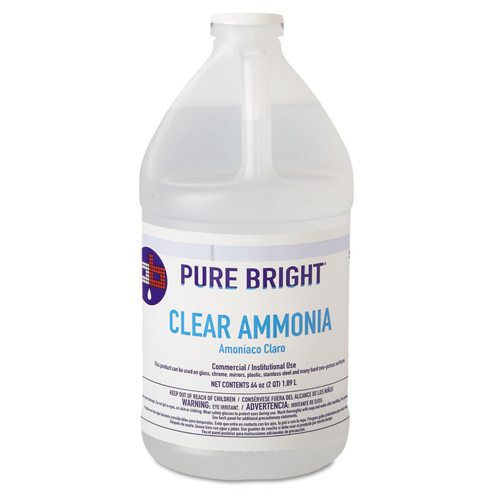 Clear Ammonia, 64oz Bottle, 8/Carton