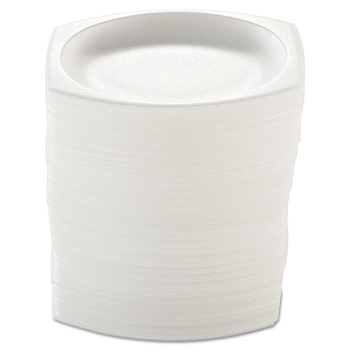 Foam Dinnerware, Oval Platter, 6.75 x 9.8, White, 125/Pack, 4 Packs/Carton