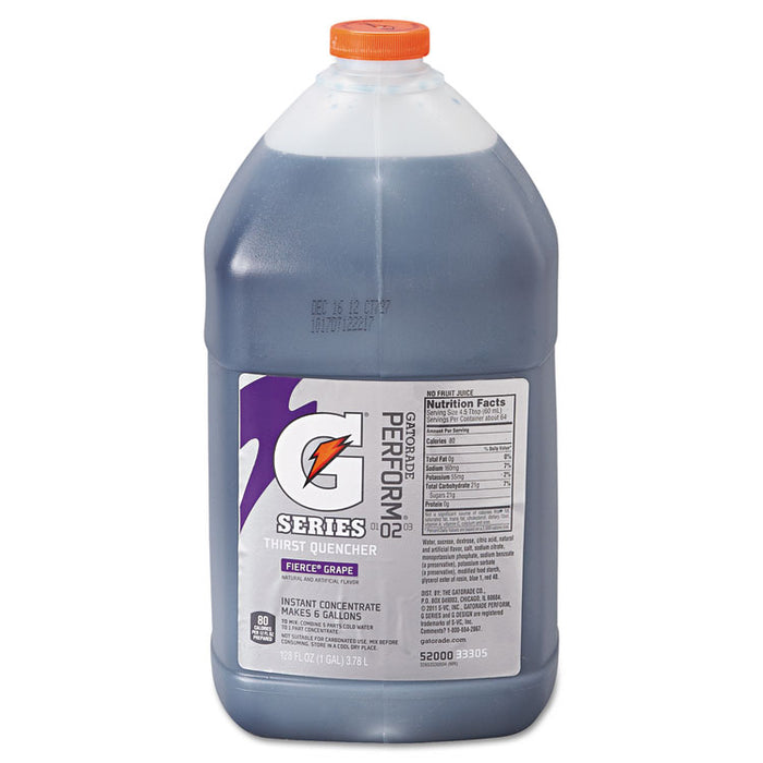 Liquid Concentrate, Fierce Grape, One Gallon Jug, 4/Carton