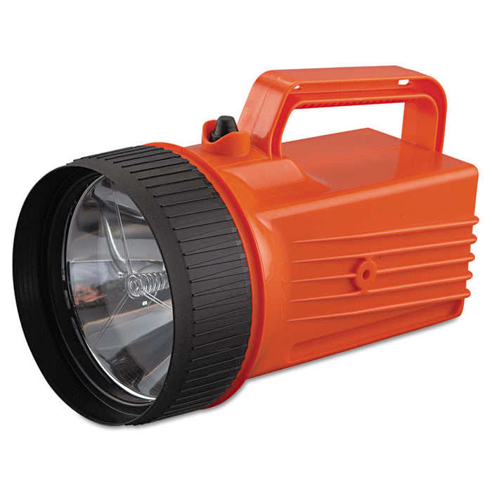 WorkSAFE Waterproof Lantern, 6 V Battery (Not Included), Orange/Black