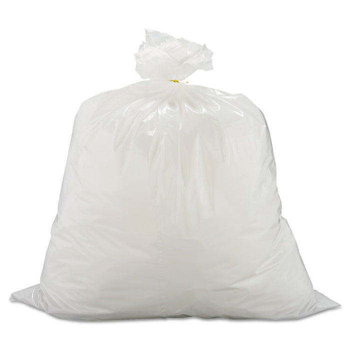 Industrial Strength Flex-O-Bags Trash Can Liners, 13 gal, 1.25 mil, 24" x 30", White