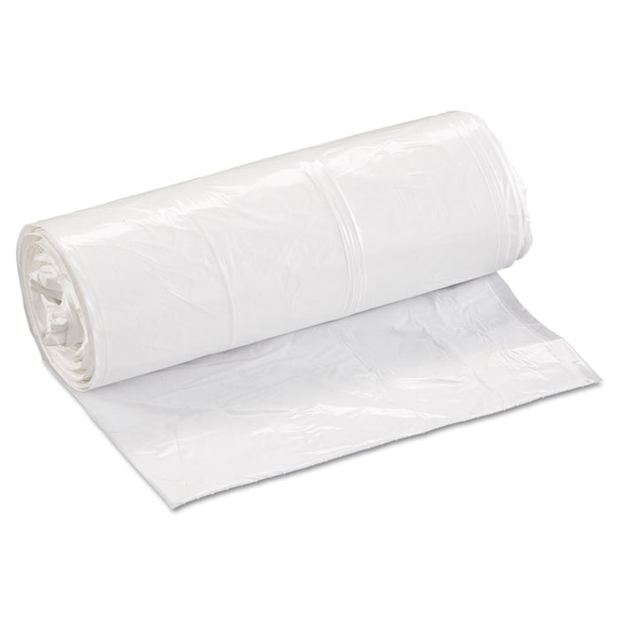 Linear Low Density Can Liners, 30 gal, 0.62 mil, 30" x 36", White, 200/Carton