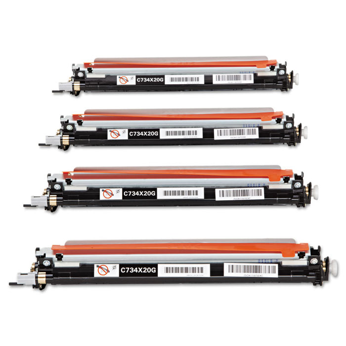 C734X24G Photoconductor Kit, 20000 Page-Yield, 4/Pack