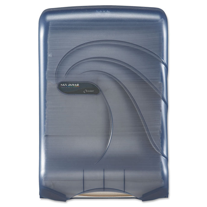 Ultrafold Multifold/C-Fold Towel Dispenser, Oceans, 11.75 x 6.25 x 18, Arctic Blue