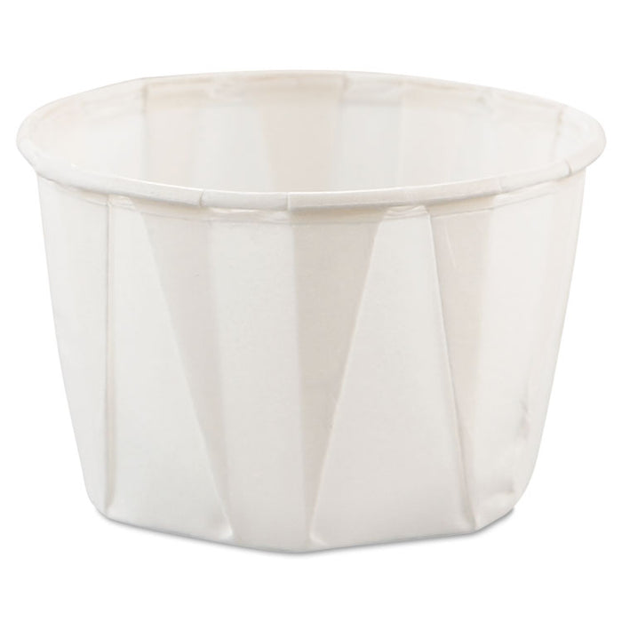 Paper Portion Cups, 2 oz, White, 250/Bag, 20 Bags/Carton