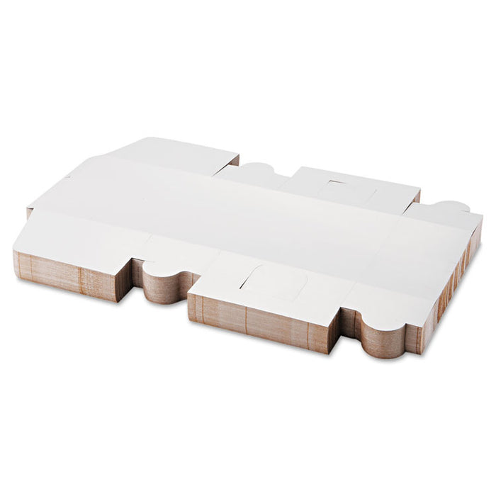 Tuck-Top Bakery Boxes, 10w x 10d x 5 1/2h, White, 100/Carton