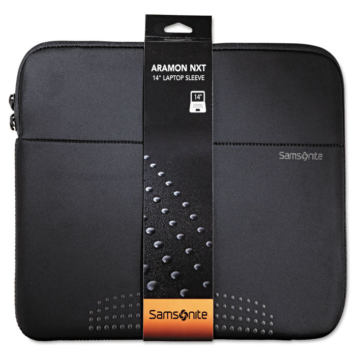 14" Aramon Laptop Sleeve, Neoprene, 14-1/2 x 1 x 10-1/2, Black