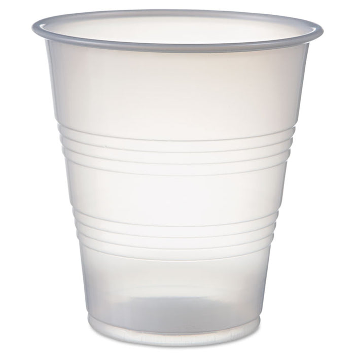 High-Impact Polystyrene Cold Cups, Perfect Pak, 7 oz, Translucent, 750/Carton