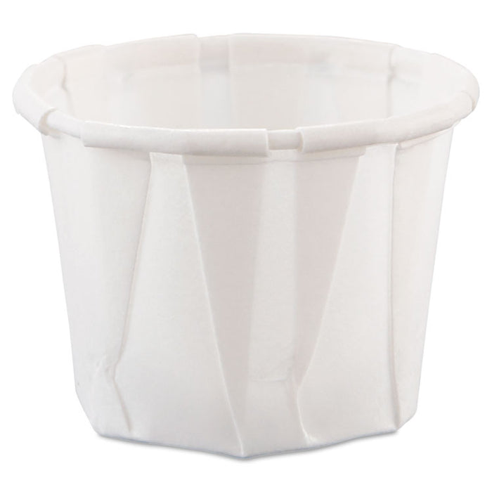 Paper Portion Cups, 0.75 oz, White, 250/Bag, 20 Bags/Carton