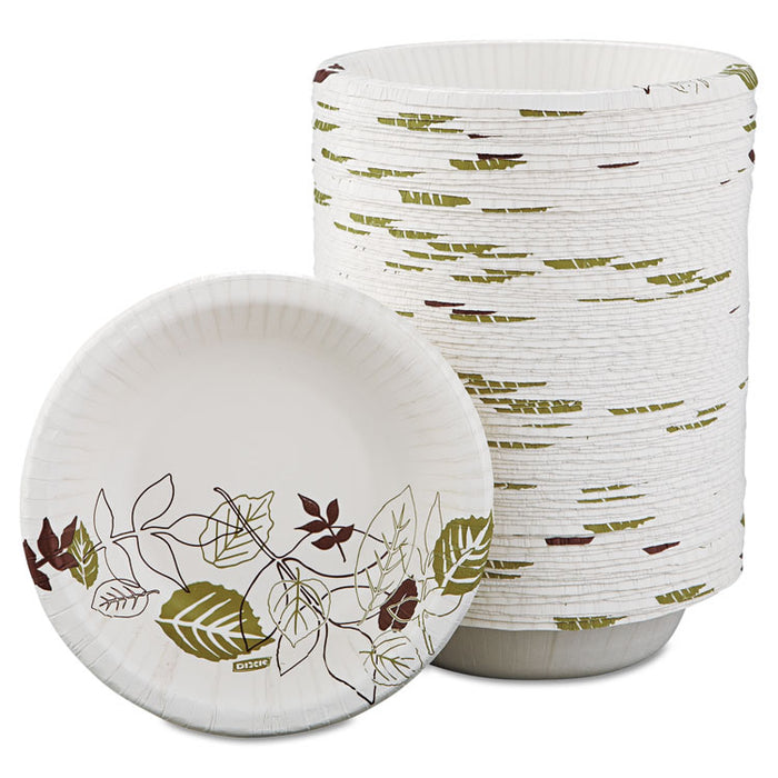 Pathways Heavyweight Paper Bowls, WiseSize, 12 oz, Green/Burgundy, 125/Pack