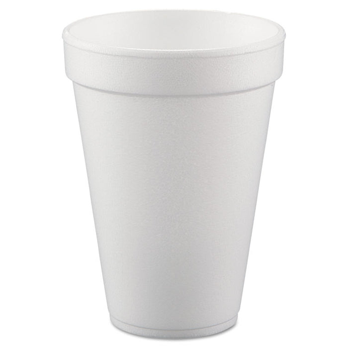 Conex Hot/Cold Foam Drinking Cups, 10oz, White, 40/Bag, 25 Bags/Carton