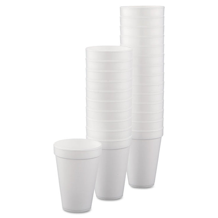 Conex Hot/Cold Foam Drinking Cups, 10oz, White, 40/Bag, 25 Bags/Carton