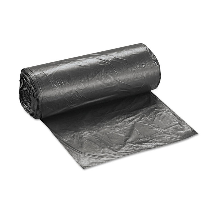 High-Density Commercial Can Liners, 16 gal, 8 microns, 24" x 33", Black, 1,000/Carton