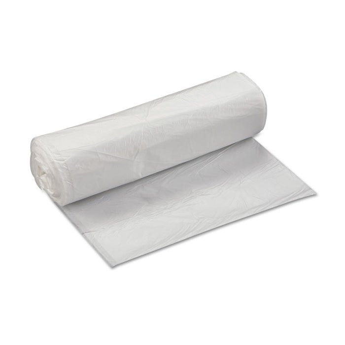 High-Density Interleaved Commercial Can Liners, 33 gal, 13 microns, 33" x 40", Clear, 500/Carton