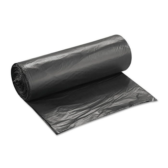 High-Density Commercial Can Liners Value Pack, 60 gal, 19 microns, 38" x 58", Black, 150/Carton