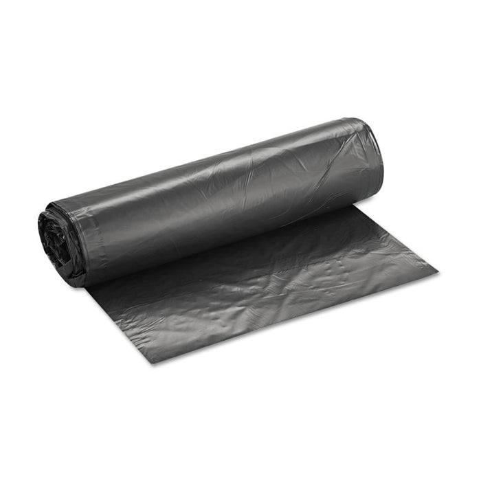High-Density Commercial Can Liners Value Pack, 45 gal, 19 microns, 40" x 46", Black, 150/Carton