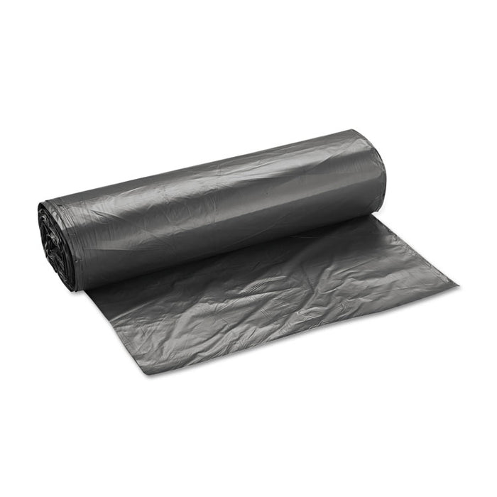 High-Density Interleaved Commercial Can Liners, 45 gal, 16 microns, 40" x 48", Black, 250/Carton