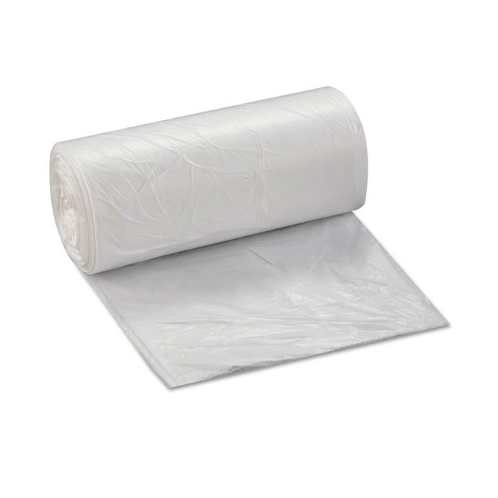 Low-Density Commercial Can Liners, 16 gal, 0.35 mil, 24" x 33", Clear, 1,000/Carton