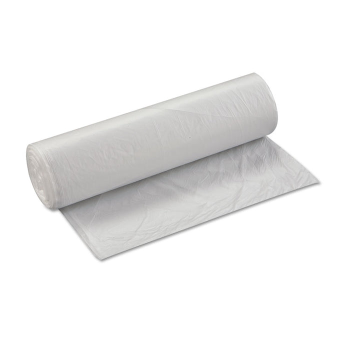 High-Density Commercial Can Liners Value Pack, 60 gal, 14 microns, 43" x 46", Clear, 200/Carton