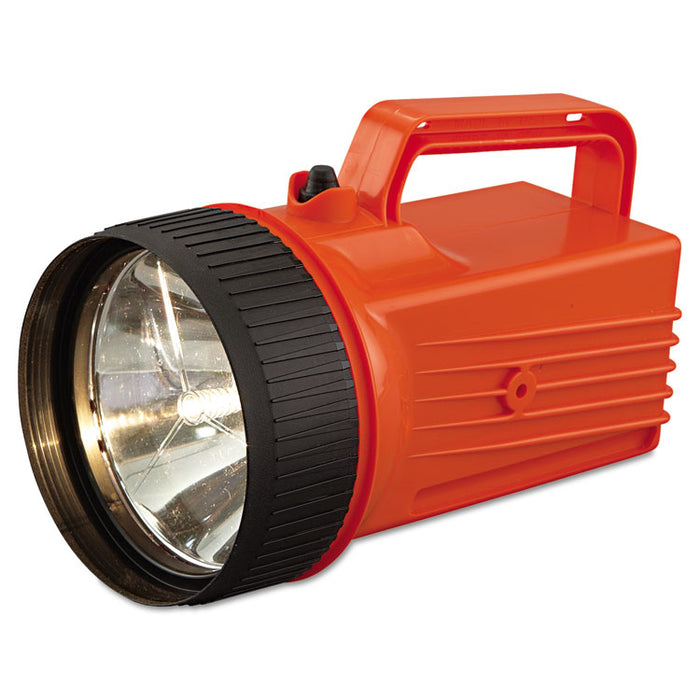 WorkSAFE Waterproof Lantern, 6 V Battery (Not Included), Orange/Black