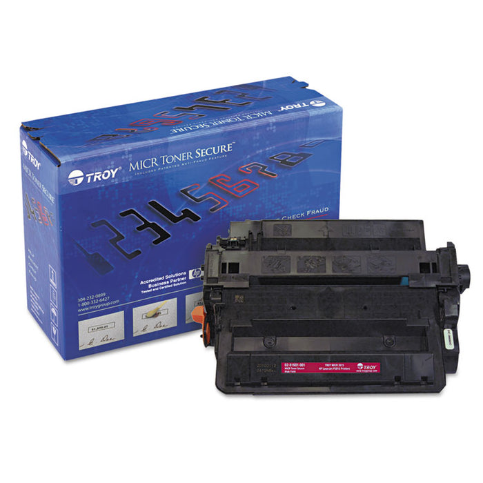 0281601001 55X High-Yield MICR Toner Secure, Alternative for HP CE255X, Black